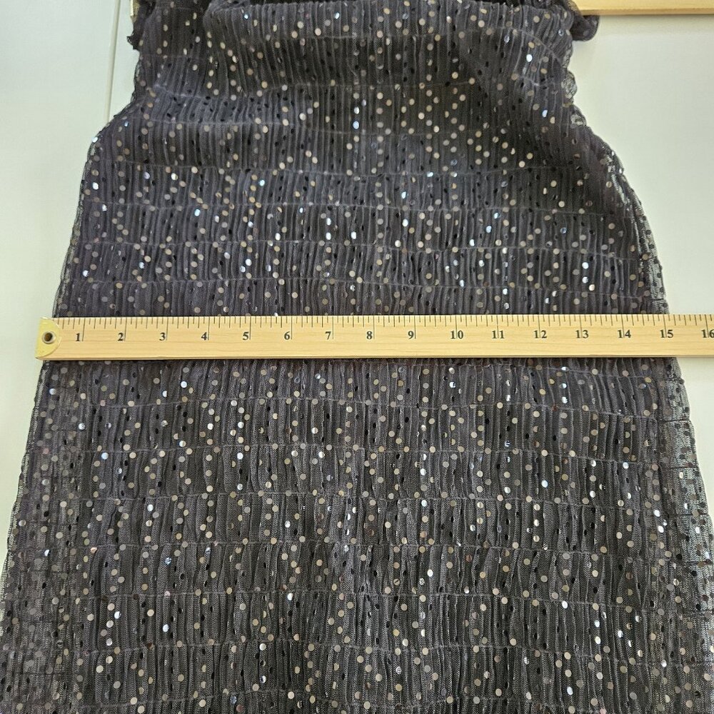 Elegant Black Sequin Mini Dress - Picture 5 of 16
